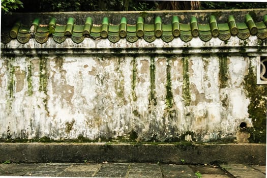 Old weathered grunge wall in china