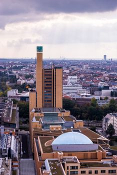 aerial view of the center of Berlin, Germany