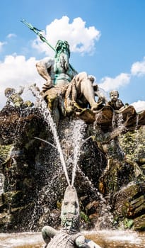 part of the neptune fountain in Berlin