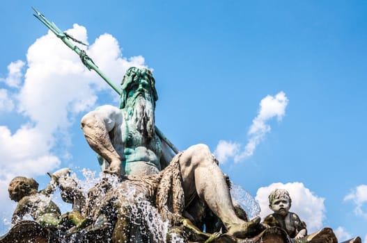 part of the neptune fountain in Berlin