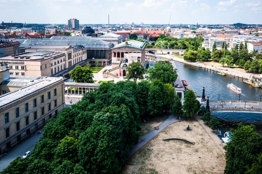 aerial view of the center of Berlin