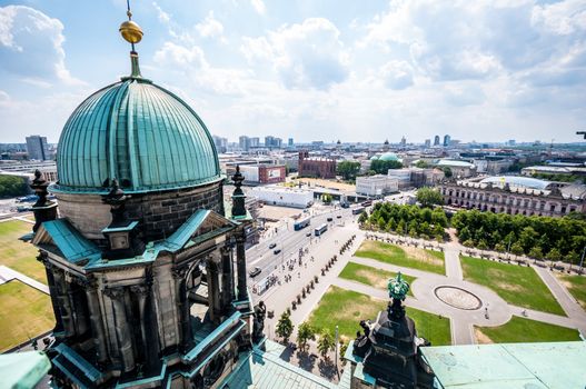 aerial view of the center of Berlin