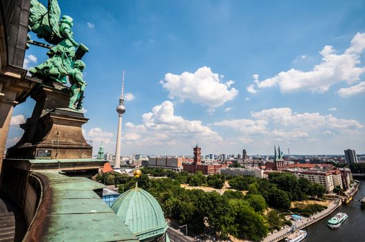 aerial view of the center of Berlin