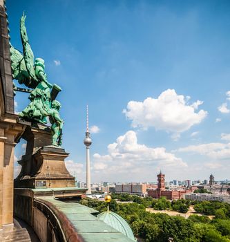 aerial view of the center of Berlin