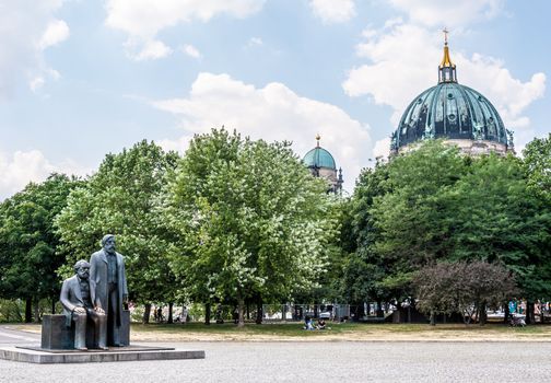 memorial for Marx and Engels in Berlin