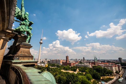 aerial view of the center of Berlin