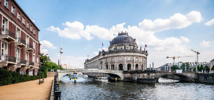 Bodemuseum and Fernsehturm in the center of Berlin