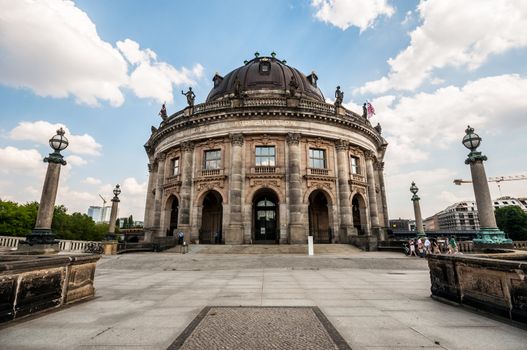 Bodemuseum and Fernsehturm in the center of Berlin