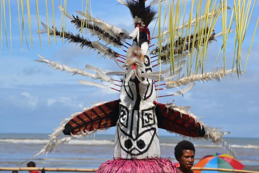 Traditional dance mask festival. Papua New Guinea