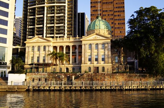 BRISBANE, AUSTRALIA - August 18 2009: Customs House is one Brisbane's heritage icons. Built in 1886, it took three years to build and cost 38,346 pounds. It is a premier function centre and a major tourist attraction.