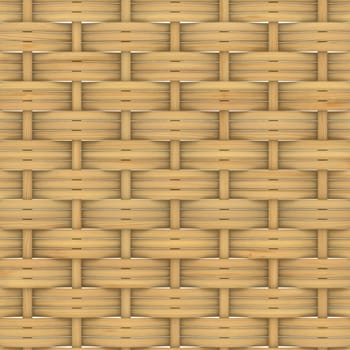 Abstract decorative wooden textured basket weaving. 3D image