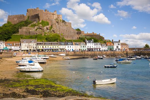 Gorey and Mont Orgueil Castle, Jersey, The Channel Islands