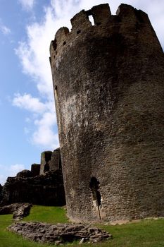  Ruins of Caerphilly Castle, Wales, United Kingdom