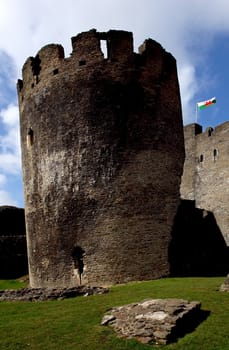  Ruins of Caerphilly Castle, Wales, United Kingdom