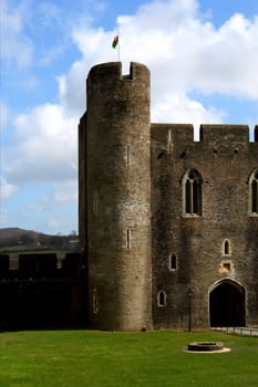 Caerphilly Castle, Wales, United Kingdom