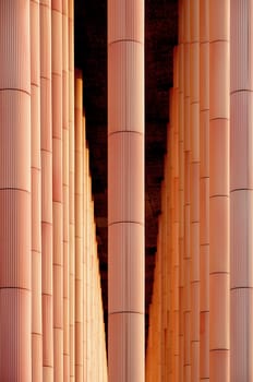 Detail of a modern building placed in Zaragoza