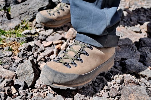 Mountain trekking boots