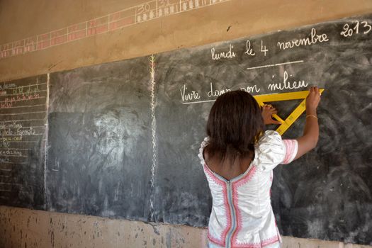 an elementary school teacher in Africa