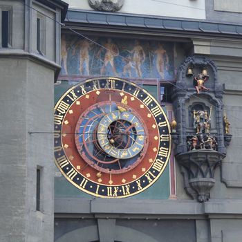 clock in Bern town , Switzerland