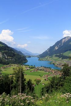 Mountain lake in Switzerland