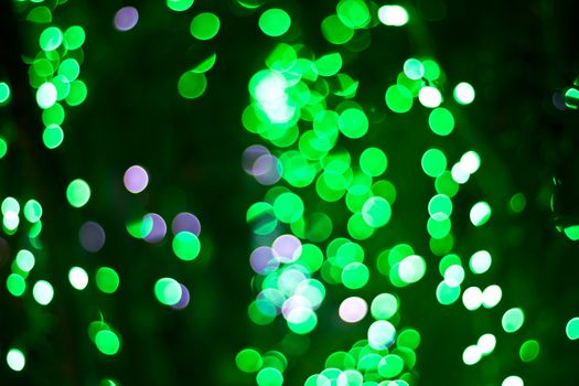 Green bokeh. Abstract Christmas background