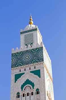 Tower from the Hassan II Mosque Casablanca Morocco