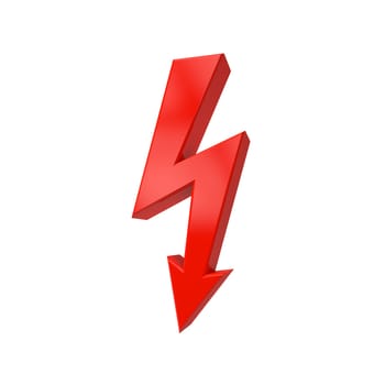 A flash is often used as a sign of power-cloths to others to warn of electric shock.