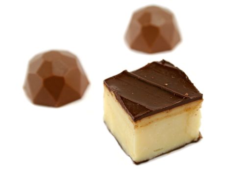 Delicious hand made caramel fudge and polygon chocolates.