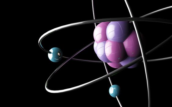 3d atom or molecule modern design
