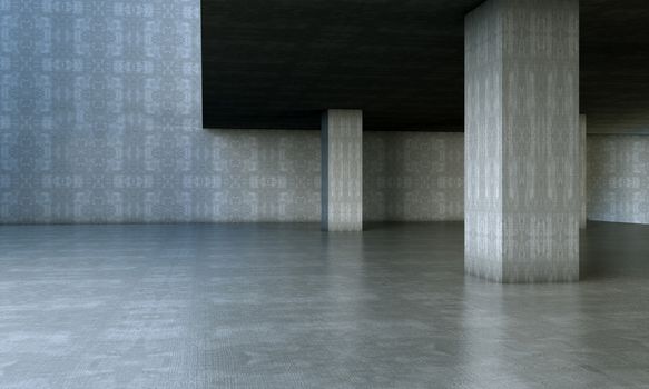 3d architecture.cement structure 