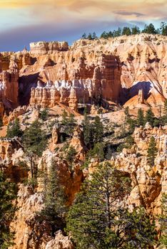 spectacular Hoodoo rock spires of Bryce Canyon, Utah, USA