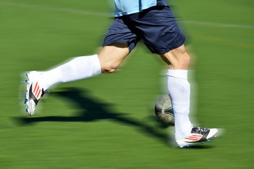 Soccer player running