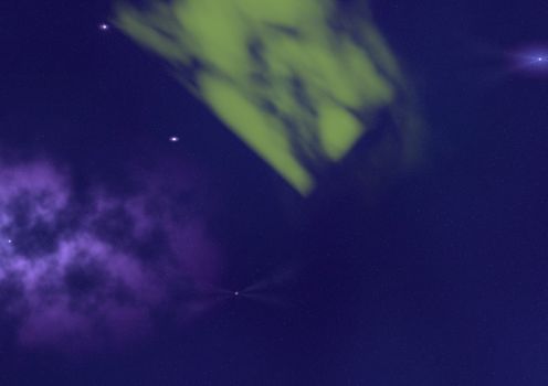 Star field in space, a nebulae and a gas congestion. "Elements of this image furnished by NASA".