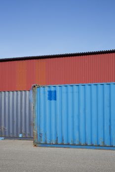 Cargo Containers on a sunny day