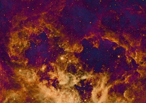 Far being shone nebula and star field against space. "Elements of this image furnished by NASA".