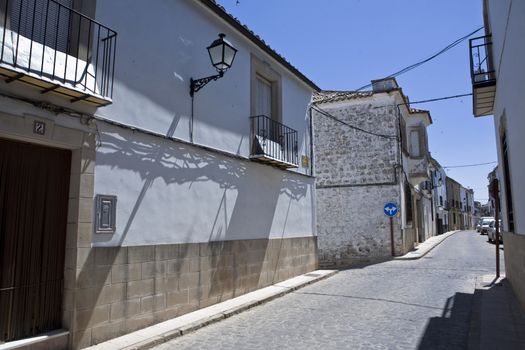 Street of Sabiote, Jaen province, Andalusia, Spain