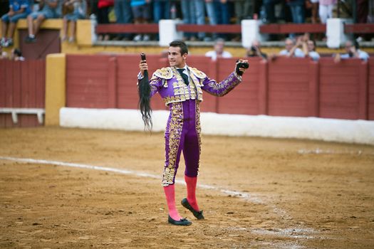 The Spanish bullfighter Jose maria Manzanares, Bullfight at Andujar bullring, Jaen, Spain, 11 September 2009
