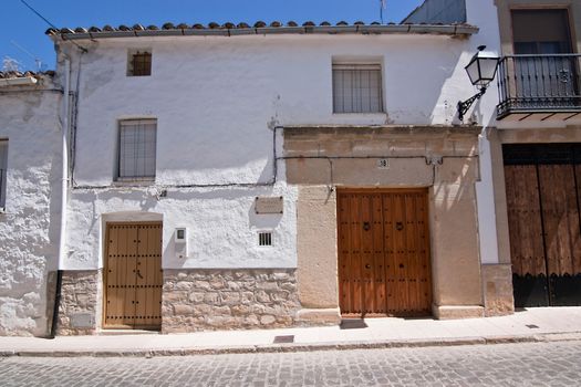 Whitewashed house 16th century, Sabiote, Jaen province, Andalusia, Spain