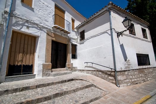 Street of Sabiote, Jaen province, Andalusia, Spain
