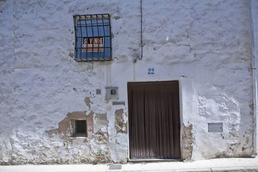 Typical facade of Home 16th century, Sabiote, Jaen province, Andalusia, Spain