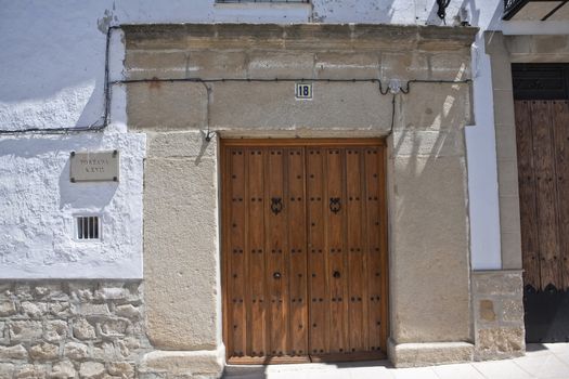 Home 16th century,main facade, Sabiote, Jaen province, Andalusia, Spain