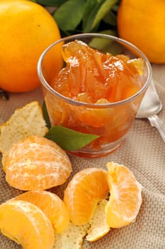 Fresh mandarins from the orchard with a fresh homemade mandarin jelly.