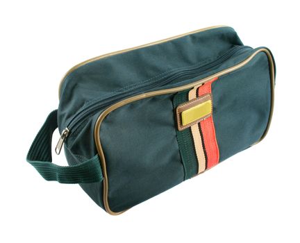 Mens overnight bath bag used for storing toiletries.