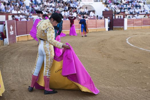 Bullfighter with the Cape before the Bullfight, Spain