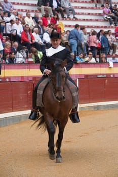The alguacilillo or horseback officers, Jaen, Spain