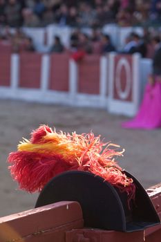 The bailiff or alguacilillo is the agent responsible for transmitting and execute the orders of the president during the bullfights. Usually wearing a dress that reminds of the time of Carlos IV in Spain.
