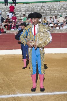 Luis Francisco Espla at the paseillo or initial parade, Baeza, Jaen, Spain, 15 augist 2009