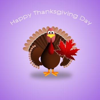 turkey cartoon for Happy Thanksgiving Day