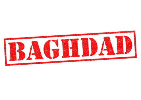 BAGHDAD Rubber Stamp over a white background.