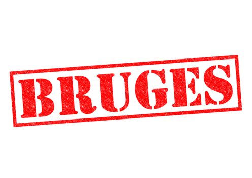 BRUGES Rubber Stamp over a white background.